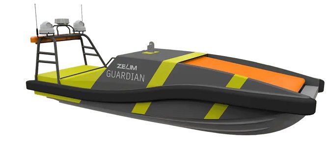 Zelim Guardian快速救援艇将成为世界上第一艘无人驾驶搜救船