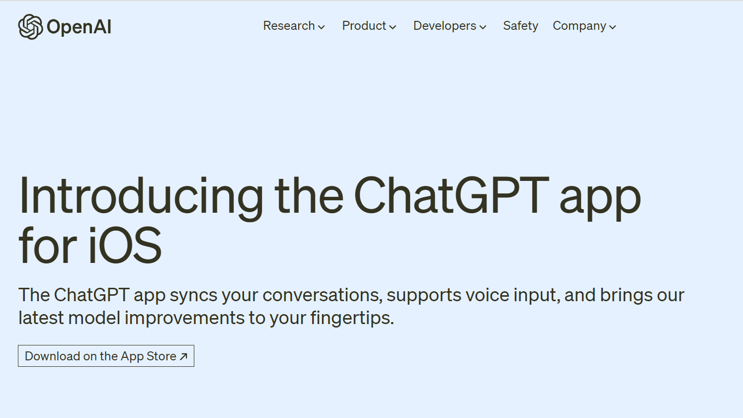 OpenAI推出苹果手机版本的ChatGPT 后续将推出安卓版
