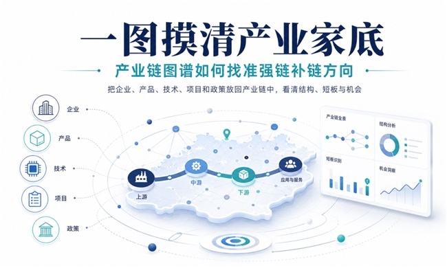 联通元景产业图谱，一图找准强链补链新方向